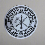 The War Department logo sticker