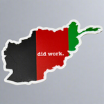 Did Work Afghanistan Sticker