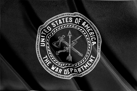 black war department flag