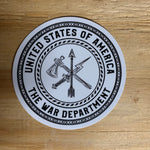 The War Department logo sticker