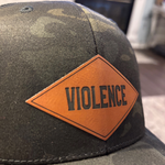 Multicam Black Violence Leather Patch Hat